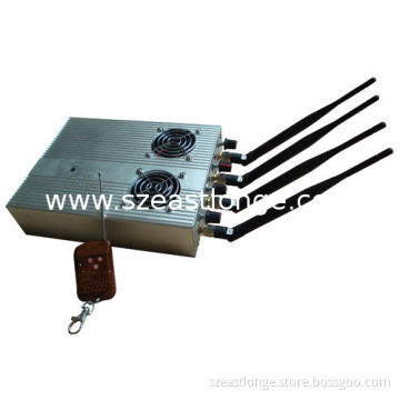 505bf Remote Control Jammer , Mobile Phone Signal Jammer With Cooling Fan